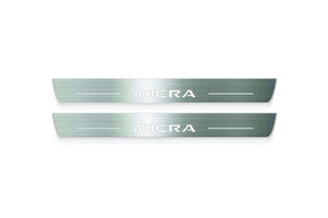Nissan Micra V K14 2017+ Stainless Steel LED Door Sills – Micra Logo