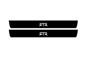 Ford Mustang VI 2015-2023 Illuminated Matte Sill Plates with logo RTR Ford Led Door Sills PRO opdesign