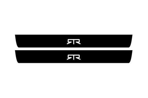 Ford Mustang VI S550 2015–2023 — Matte PRO LED Door Sills — RTR Logo