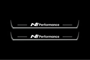 Hyundai i30 III 2017+ LED Door Sills Illuminated Scuff N Line Performance Logo Stainless Steel Entry Guards Door Sills Decoin