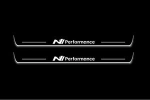 Hyundai Ioniq 5 2021+ LED Door Sills Illuminated Scuff N Line Performance Logo Stainless Steel Entry Guards Door Sills Decoin
