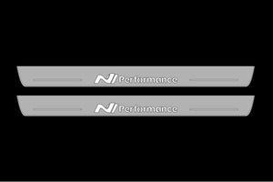 Hyundai Ioniq 5 2021+ LED Door Sills Illuminated Scuff N Line Performance Logo Stainless Steel Entry Guards Door Sills Decoin