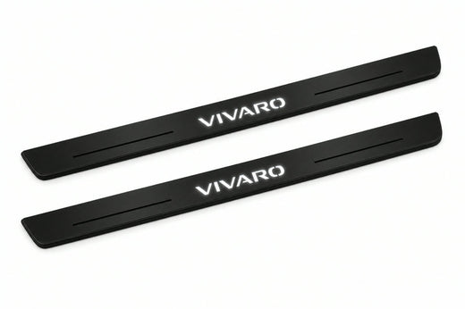 Opel Vivaro Van X83 2001–2014 — Matte PRO LED Door Sills — Vivaro Logo
