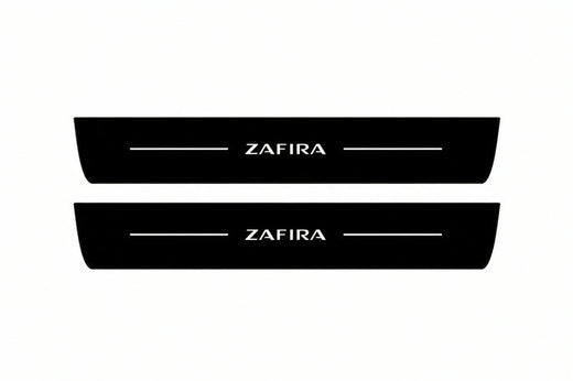 Opel Zafira MPV A05 2005–2011 — Matte PRO LED Door Sills — Zafira Logo