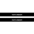 Mitsubishi Outlander II 2007-2012 Illuminated Matte Sill Plates with logo Outlander Mitsubishi Led Door Sills PRO opdesign