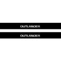 Mitsubishi Outlander III 2012-2021 Illuminated Matte Sill Plates with logo Outlander Mitsubishi Led Door Sills PRO opdesign