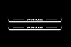Toyota Prius III ZVW30 Stainless Steel LED Door Sills – Prius Logo