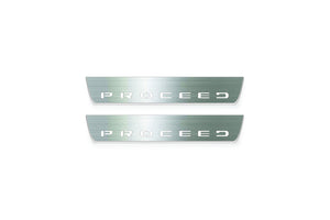Kia Proceed III 2018+ Stainless Steel LED Door Sills – Proceed Logo