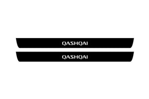 Nissan Qashqai I 2007-2014 Illuminated Matte Sill Plates with logo Qashqai Nissan Led Door Sills PRO opdesign