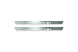 RAM 1500 V 2019+ LED Door Sill Guards with Illuminated RAM 1500 Logo Door Sills Decoin