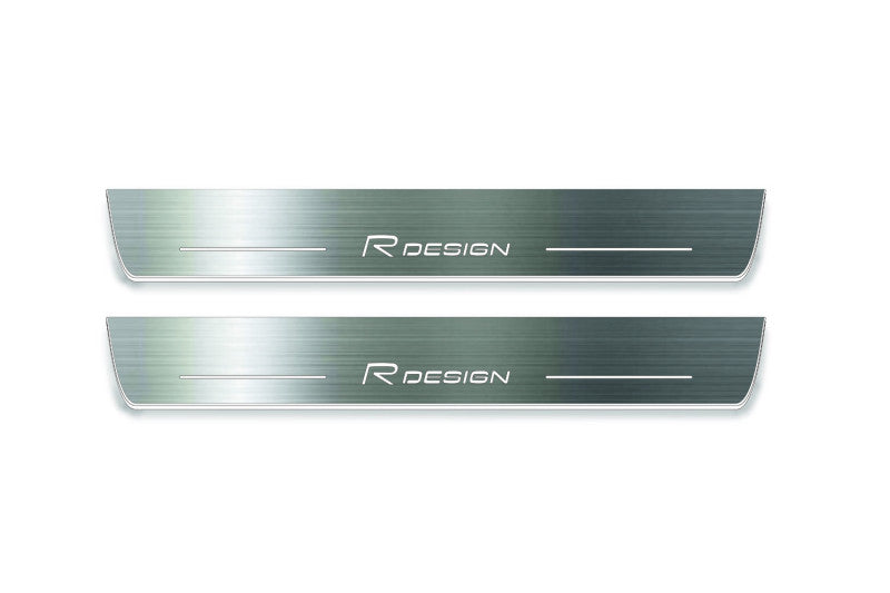 Volvo XC90 II 2015+ Stainless Steel LED Door Sills – Rdesign Logo