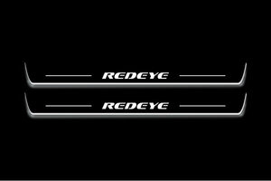 Dodge Charger 2011-2023 LED Door Sills Illuminated Scuff REDEYE Logo Stainless Steel Entry Guards Door Sills Decoin