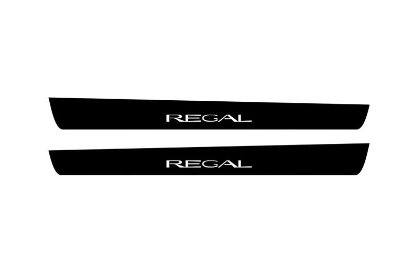 Buick Regal V 2008-2017 Illuminated Matte Sill Plates with logo Regal Buick Led Door Sills PRO opdesign