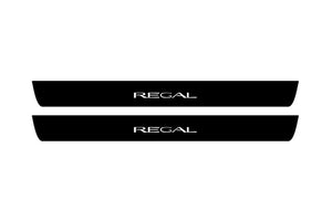 Buick Regal VI 2017+ Illuminated Matte Sill Plates with logo Regal Buick Led Door Sills PRO opdesign
