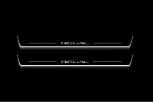 Buick Regal VI 2017+ LED Door Sills Illuminated Scuff Regal Logo Stainless Steel Entry Guards Door Sills Decoin