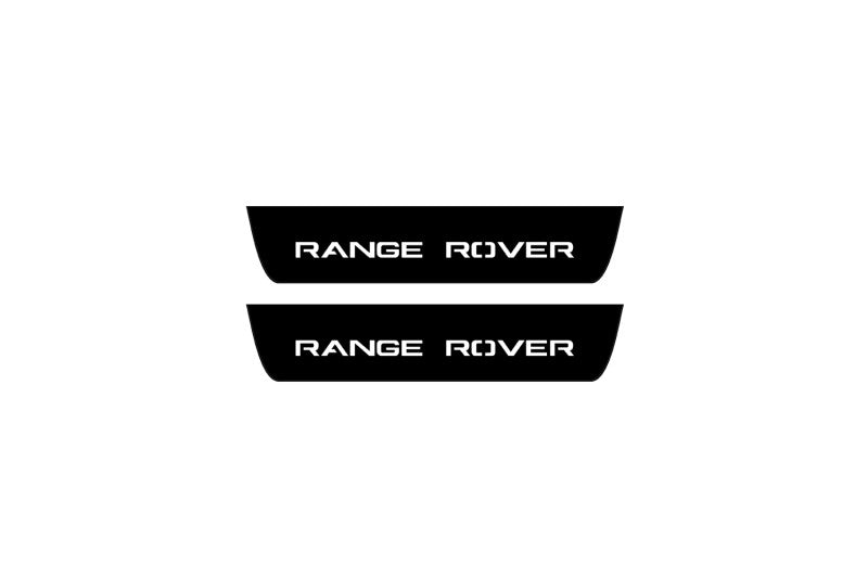 Range Rover III 2002-2012 Illuminated Matte Sill Plates with logo Range Rover Range Rover Led Door Sills PRO opdesign
