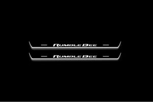RAM 1500 V 2019+ LED Door Sill Guards with Illuminated Rumble Bee Logo