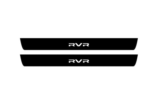 Mitsubishi RVR III 2010+ Matte PRO LED Door Sills – RVR Logo