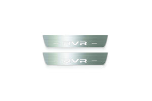 Mitsubishi RVR III 2010+ Stainless Steel LED Door Sills – RVR Logo