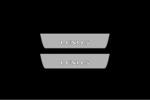 Lexus RX V 2023+ LED Door Sills Illuminated Scuff Lexus Logo Stainless Steel Entry Guards Door Sills Decoin