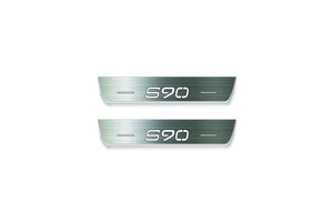Volvo S90 II 2016+ Stainless Steel LED Door Sills – S90 Logo