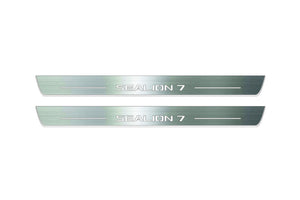 BYD Sealion 7 2024+ Stainless Steel LED Door Sills – Sealion 7 Logo