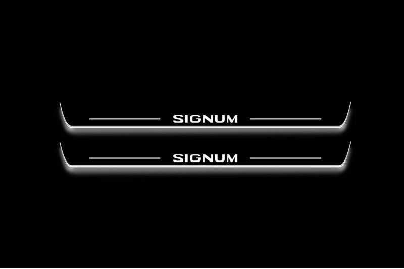 Opel Signum 2003+ Stainless Steel LED Door Sills – Signum Logo