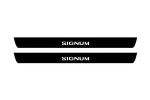 Opel Signum 2003-2008 Illuminated Matte Sill Plates with logo Signum Opel Led Door Sills PRO opdesign