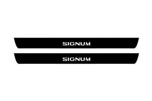 Opel Signum Z03 2003–2008 — Matte PRO LED Door Sills — Signum Logo