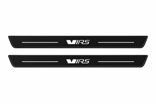 Škoda Octavia Combi 5E5 2013–2020 — Matte PRO LED Door Sills — VRS Logo