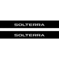 Subaru Solterra 2022+ Illuminated Matte Sill Plates with logo Solterra Subaru Led Door Sills PRO opdesign