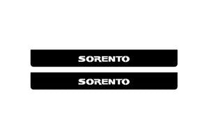 KIA Sorento I 2002-2009 Illuminated Matte Sill Plates with logo Sorento KIA Led Door Sills PRO opdesign