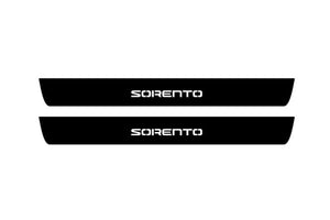 KIA Sorento III 2015-2020 Illuminated Matte Sill Plates with logo Sorento KIA Led Door Sills PRO opdesign