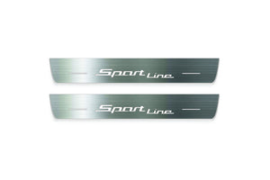 BMW 5 G60 2023+ LED Door Sills Illuminated Scuff Sport Line Logo Stainless Steel Entry Guards Door Sills Decoin
