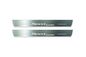 BMW 3 G20 2019+ LED Door Sills Illuminated Scuff Sport Line Logo Stainless Steel Entry Guards
