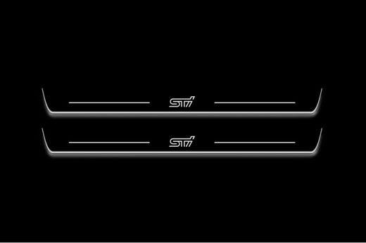 Subaru WRX STI I 2016+ Stainless Steel LED Door Sills – STI Logo