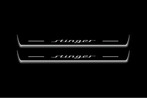 Kia Stinger 2017+ Stainless Steel LED Door Sills – Stinger Logo