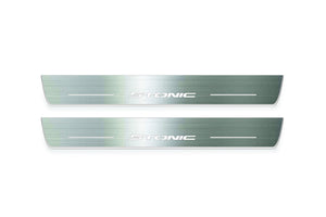 Kia Stonic 2017+ Stainless Steel LED Door Sills – Stonic Logo