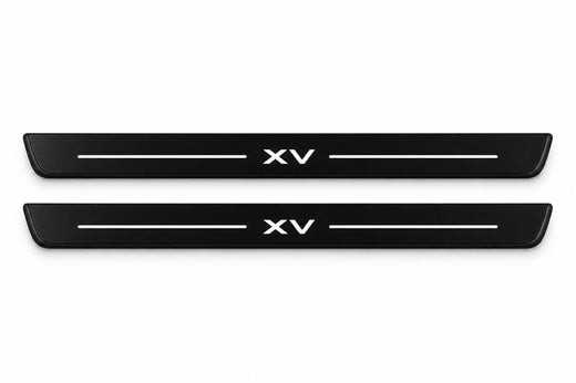 Subaru XV GP 2011–2017 — Matte PRO LED Door Sills — XV Logo