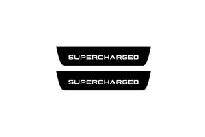 Range Rover III 2002-2012 Illuminated Matte Sill Plates with logo Supercharged Range Rover Led Door Sills PRO opdesign