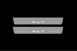 Dodge Durango III 2011+ LED Door Sills Illuminated Scuff SXT Logo Stainless Steel Entry Guards Door Sills Decoin