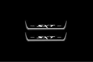 Dodge Charger 2011-2023 LED Door Sills Illuminated Scuff SXT Logo Stainless Steel Entry Guards Door Sills Decoin