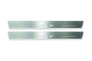 Dodge Charger 2011-2023 LED Door Sills Illuminated Scuff SXT Logo Stainless Steel Entry Guards Door Sills Decoin
