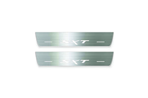 Dodge Durango III 2011+ LED Door Sills Illuminated Scuff SXT Logo Stainless Steel Entry Guards Door Sills Decoin