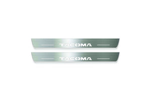 Toyota Tacoma II N200 Stainless Steel LED Door Sills – Tacoma Logo