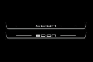 Scion tC I 2004-2010 LED Door Sills PRO LED Door Sills Illuminated Scuff Logo Scion Stainless Steel Entry Guards