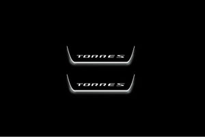 SsangYong Torres 2022+ LED Door Sills Illuminated Scuff Torres Logo Stainless Steel Entry Guards