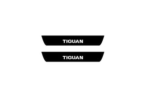 Volkswagen Tiguan II 2016-2024 Illuminated Matte Sill Plates with logo Tiguan Volkswagen Led Door Sills PRO opdesign