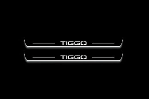 Chery Tiggo 4 2018+ Stainless Steel LED Door Sills – Tiggo Logo