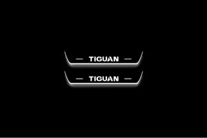 Volkswagen Tiguan II Stainless Steel LED Door Sills – Tiguan Logo
